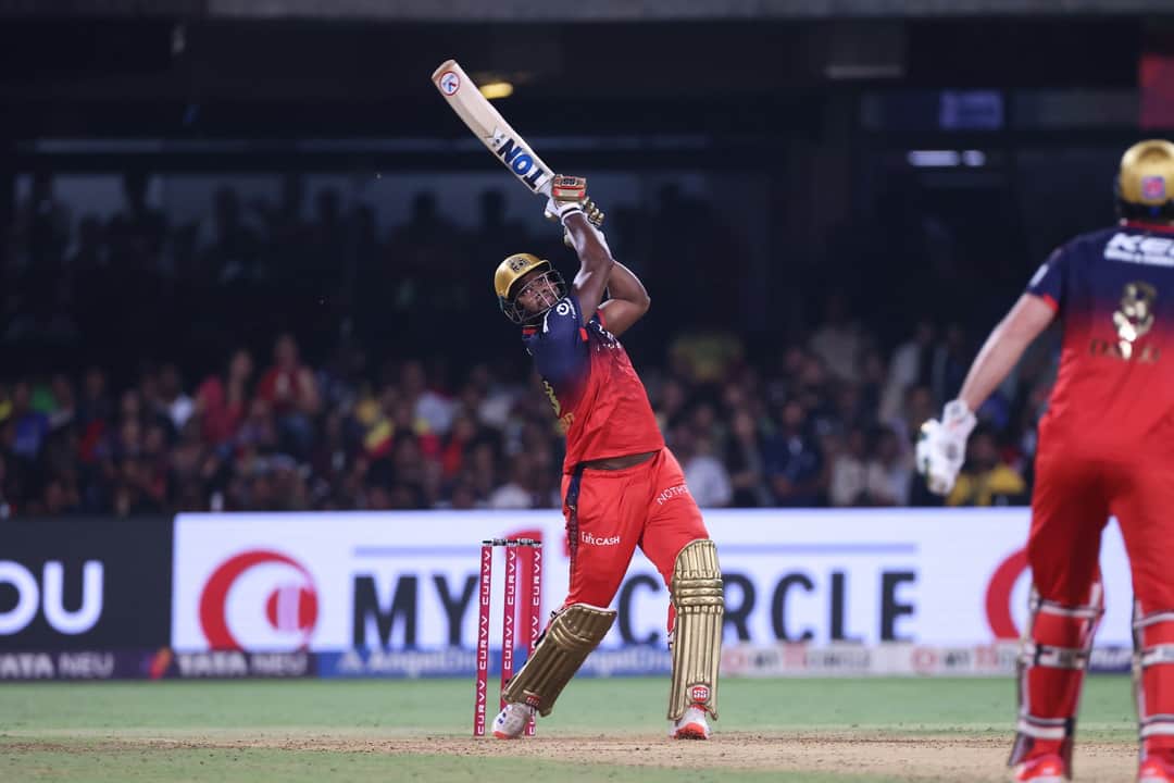Shepherd scored 53* off just 14 balls for RCB