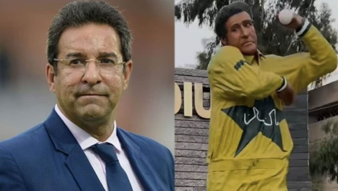Wasim Akram's statue was unveiled in April 2025 